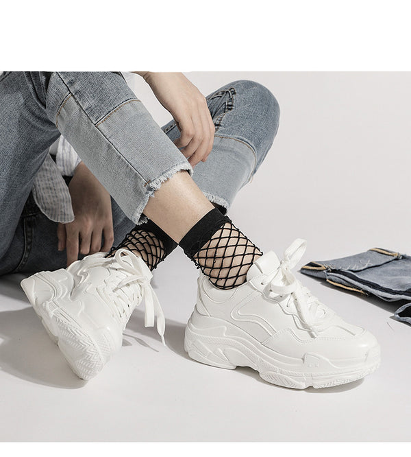 Zapatillas Blancas Deportivas con Malla Transpirable