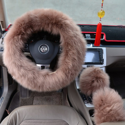 Funda de Volante de Tres Piezas en Lana