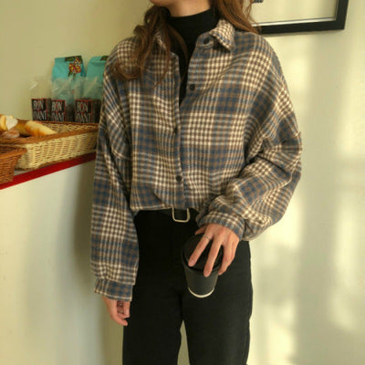 Camisa Cuadros Oversize Versátil - Diseño Holgado Unisex - Image 2