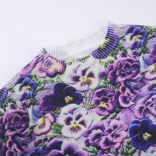 Blusa Estampada Digitalmente Talla Grande Cuello Redondo - Image 2