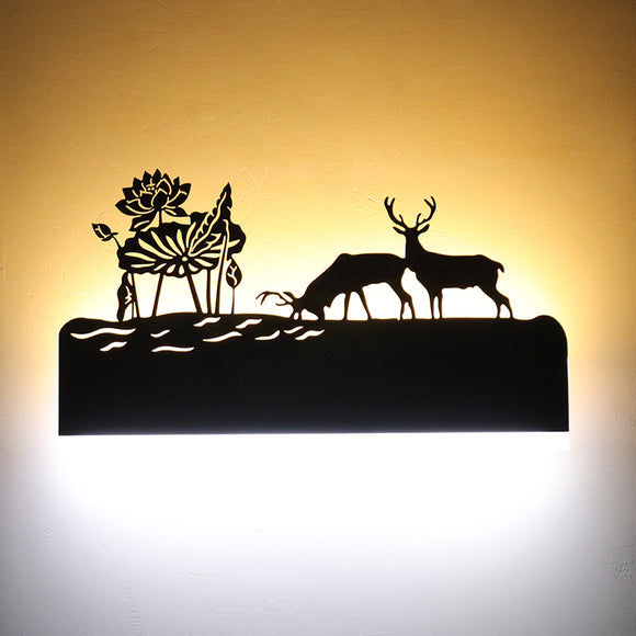 Aplique de Pared LED Nórdico con Fondo Acrílico