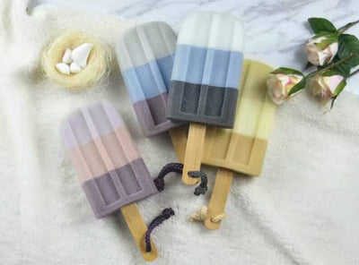 Esponja de Baño Suave Diseño Paleta de Hielo - Accesorio de Ducha Colorido - Image 4
