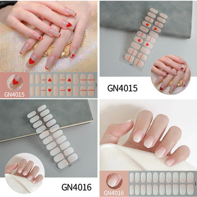 Pegatinas de Uñas Gel sin Horno con Diseño de Líneas Geométricas - Image 27