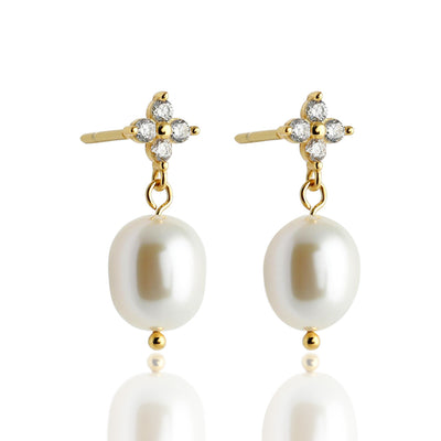 Aretes de Plata Esterlina 925 con Circonitas Trébol de Cuatro Hojas para Mujer - Image 5