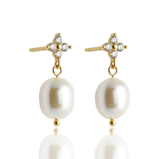 Aretes de Plata Esterlina 925 con Circonitas Trébol de Cuatro Hojas para Mujer - Image 5