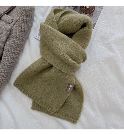 Bufanda Cálida de Moda Básica para Mujer - Colores Sólidos - Image 28
