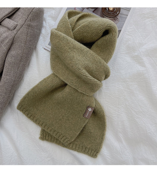 Bufanda Cálida de Moda Básica para Mujer - Colores Sólidos - Image 28