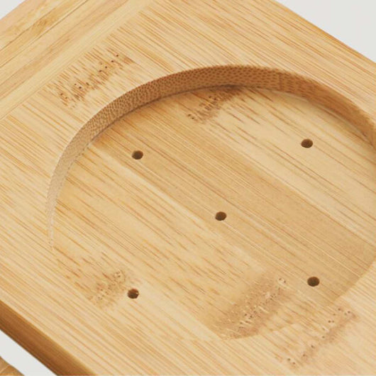 Bandeja de Bambú para Bañera con Soporte para Tablet, Copas y Accesorios - Image 6