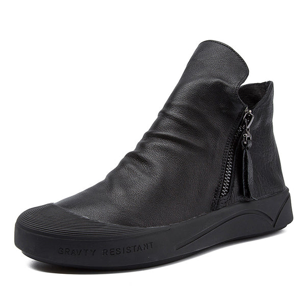 Zapatos Casuales con Cierre de Cremallera y Suela Flexible