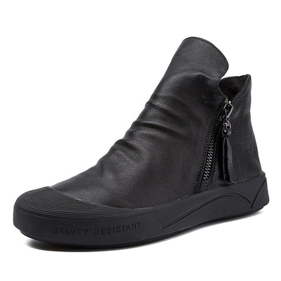 Zapatos Casuales con Cierre de Cremallera y Suela Flexible