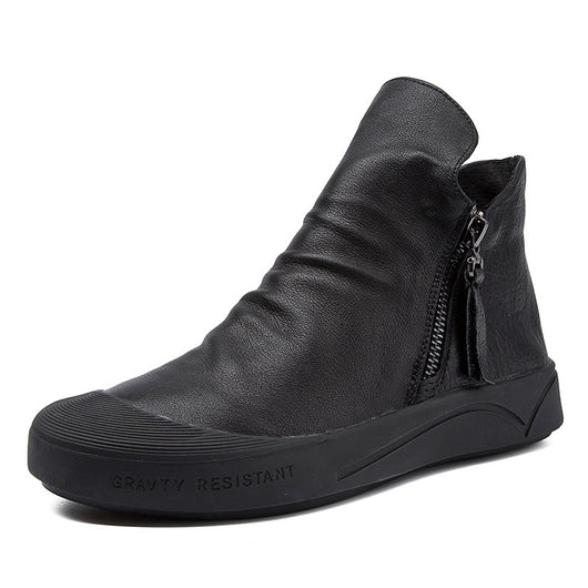 Zapatos Casuales con Cierre de Cremallera y Suela Flexible