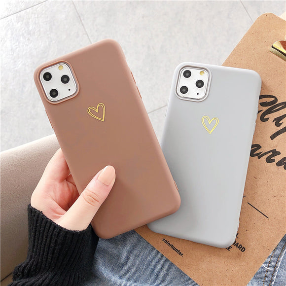 Funda para teléfono con diseño de amor pintado a mano