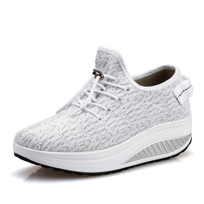 Zapatos Deportivos Tejidos con Suela Gruesa - Comodidad y Estilo - Image 16