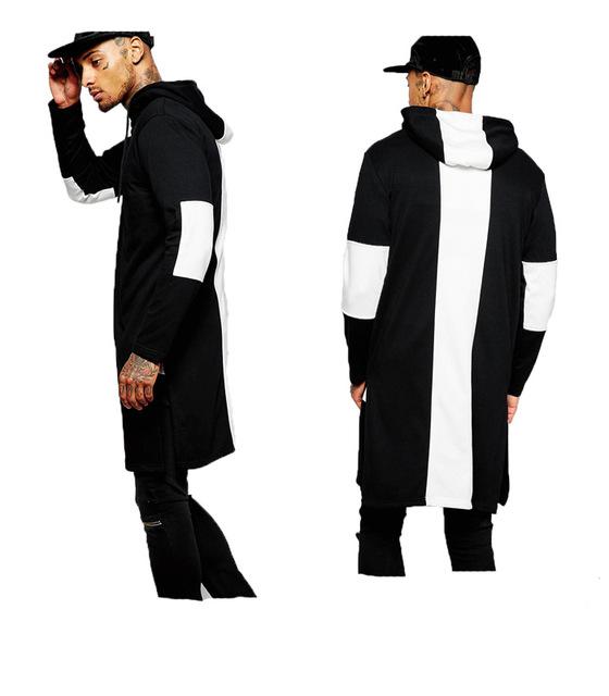 Sudaderas Largas Plus Size con Mangas Completas para Hombre