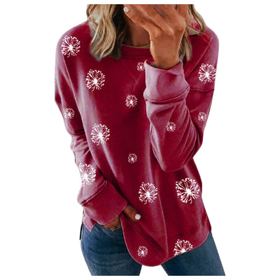 Sudadera Navideña Estampado Explosivo Cuello Redondo Manga Larga - Image 11
