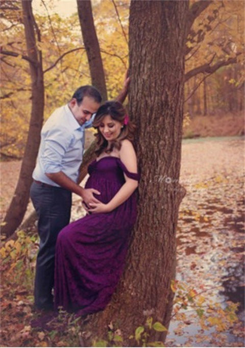 Vestido de Novia Asimétrico con Encaje Coreano para Embarazo - Image 9