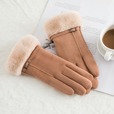 Guantes de Invierno en Gamuza con Lana Térmica para Mujer - Image 11