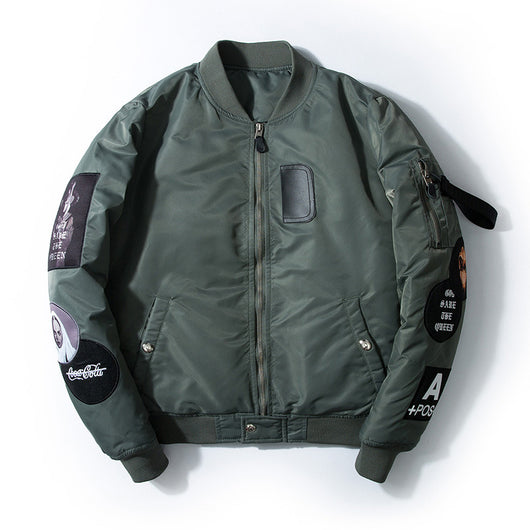 Chaqueta Bomber de Trabajo Acolchada con Bordados - Image 3