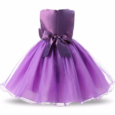 Vestido de Princesa Tutú Floral para Niña - Fiesta, Boda y Cumpleaños - Image 3