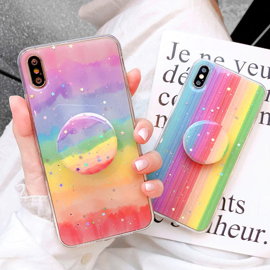 Funda Móvil Degradado Arcoíris de Goma Suave - Image 2