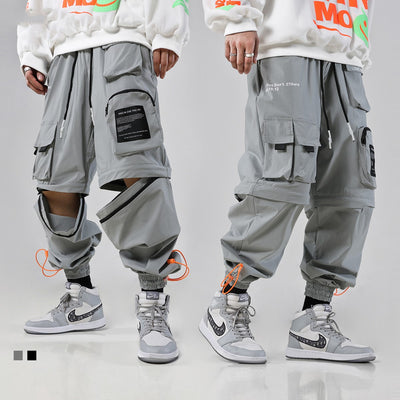Pantalones de Trabajo Casual con Múltiples Bolsillos y Corte Holgado