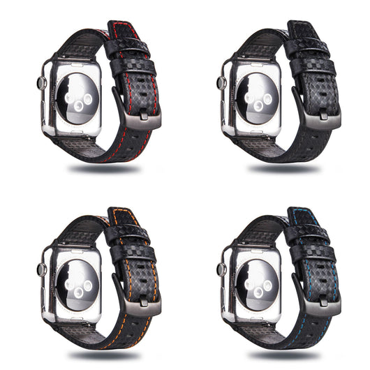 Reloj de Fibra de Carbono y Cuero Premium
