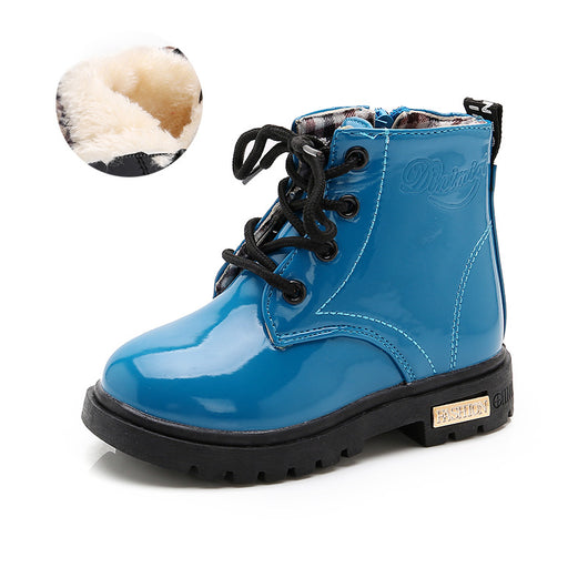Botas de Invierno para Niños Impermeables de Cuero PU - Botas Martin para Nieve - Image 6