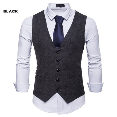 Chaleco de Traje Ejecutivo Clásico para Hombre - Lana Premium Estilo Europeo - Image 3