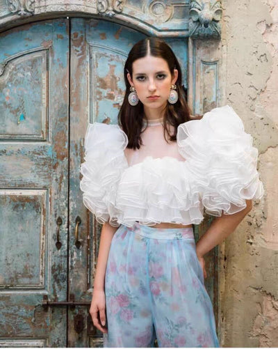 Blusa de Malla con Volantes Estilo Palacio - Image 3