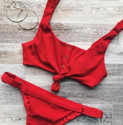 Traje de Baño Mujer Espalda Descubierta - Diseño Liso - Image 11