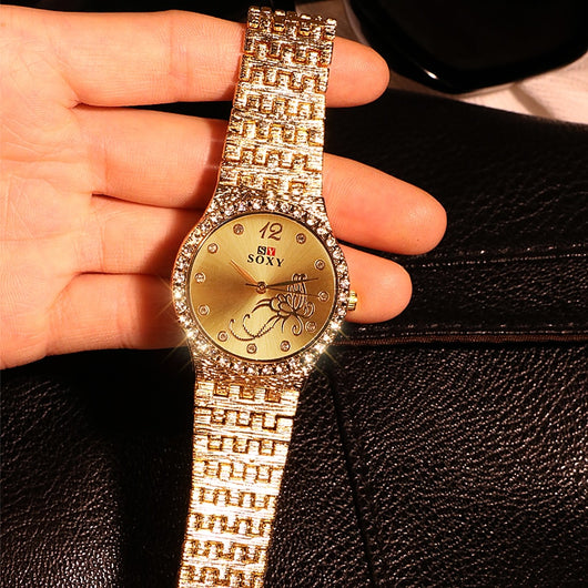 Reloj para Dama Casual con Diseño de Flores y Mariposas - Image 5