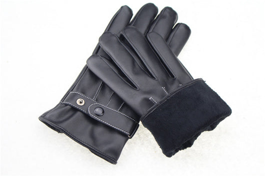 Guantes de Cuero Impermeables para Pantalla Táctil de Dedo Completo - Image 3