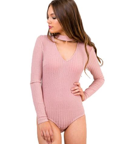 Jumpsuit Halter Ajustado de Punto para Mujer - Otoño Invierno Negro - Image 4