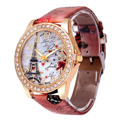 Reloj de Pulsera Vintage París Torre Eiffel para Mujer - Cuarzo Casual - Image 3