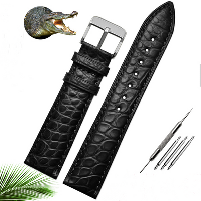 Correa de Reloj de Piel de Cocodrilo para Hombre y Mujer - Compatible con Mérdo - Image 2