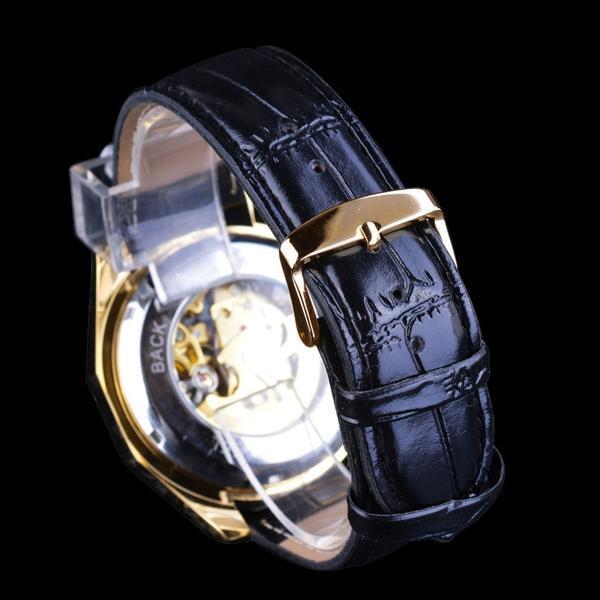 Reloj Mecánico Automático Hueco Estilo Europeo y Americano para Hombre