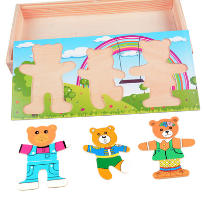 Oso de Madera para Vestir - Puzzle Educativo Infantil - Image 10