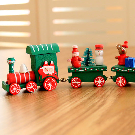 Set de 4 Trenes de Madera Miniatura para Niños - Image 6
