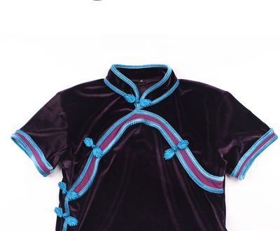 Blusa Cheongsam de Terciopelo con Botones Estilo Chino - Image 3