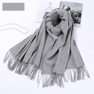 Bufanda de Lana Pura Gruesa para Invierno - Chal Elegante para Mujer - Image 10