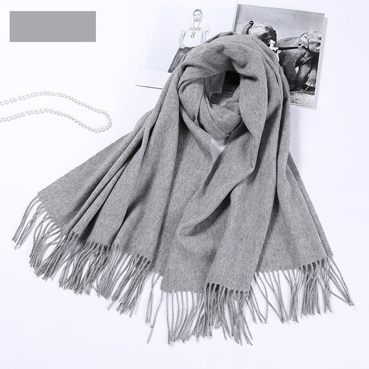 Bufanda de Lana Pura Gruesa para Invierno - Chal Elegante para Mujer - Image 10