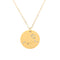 12 constellation tag fashion diamond-studded titanium steel necklace female Dorado Leo