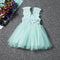 Vestido Infantil de Tirantes con Encaje para Primavera y Verano