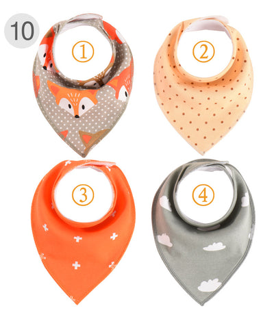 Baberos para Bebé de Algodón Puro Impermeables - Set de 4 Piezas - Image 22