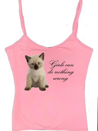 Chaleco Ajustado con Estampado de Gatos para Niña - Image 15