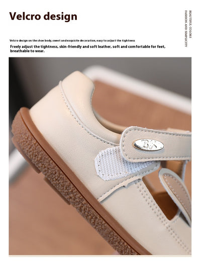 Zapatos de Cuero para Niñas Antideslizantes con Suela Suave - Diseño Princesa - Image 8