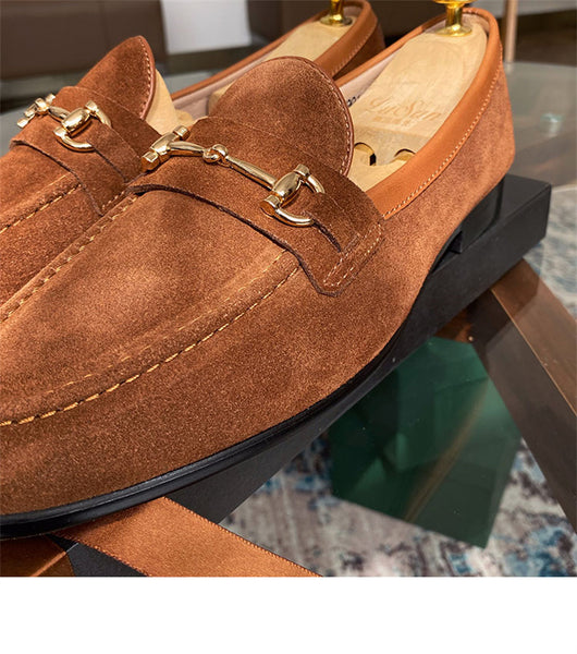 Mocasines de Ante con Herraje Horsebit para Hombre - Image 3