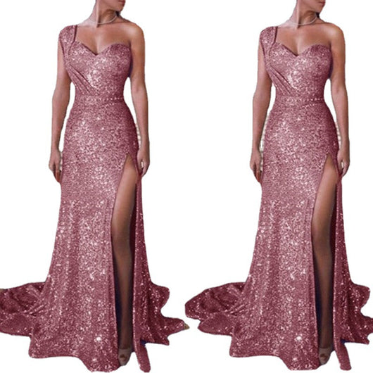 Vestido Asimétrico sin Mangas con Efecto Bronceado y Abertura - Image 5