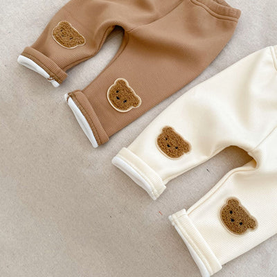 Pantalones Térmicos Infantiles con Osito Bordado 3D - Calidez y Comodidad - Image 11