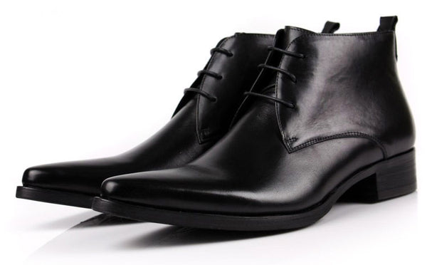 Botas Ejecutivas Altas con Cordones para Hombre - Image 4